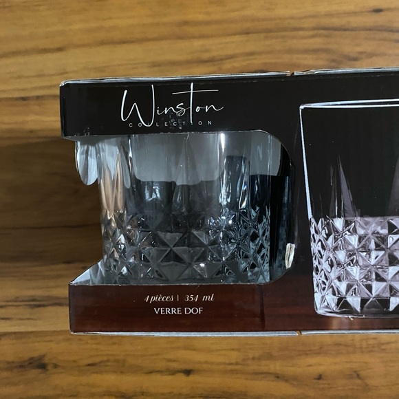 Circleware Winston Collection Double Glass Old Fashioned 4 Piece Set 12 Ounces - Picture 5 of 15